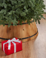 Saia Rígida de árvore de Natal de barril de madeira