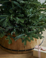 Saia Rígida de árvore de Natal de barril de madeira