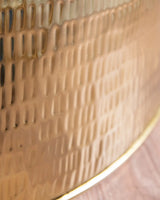 Saia Rígida Metálica para Árvore de Natal Dourado Martelado