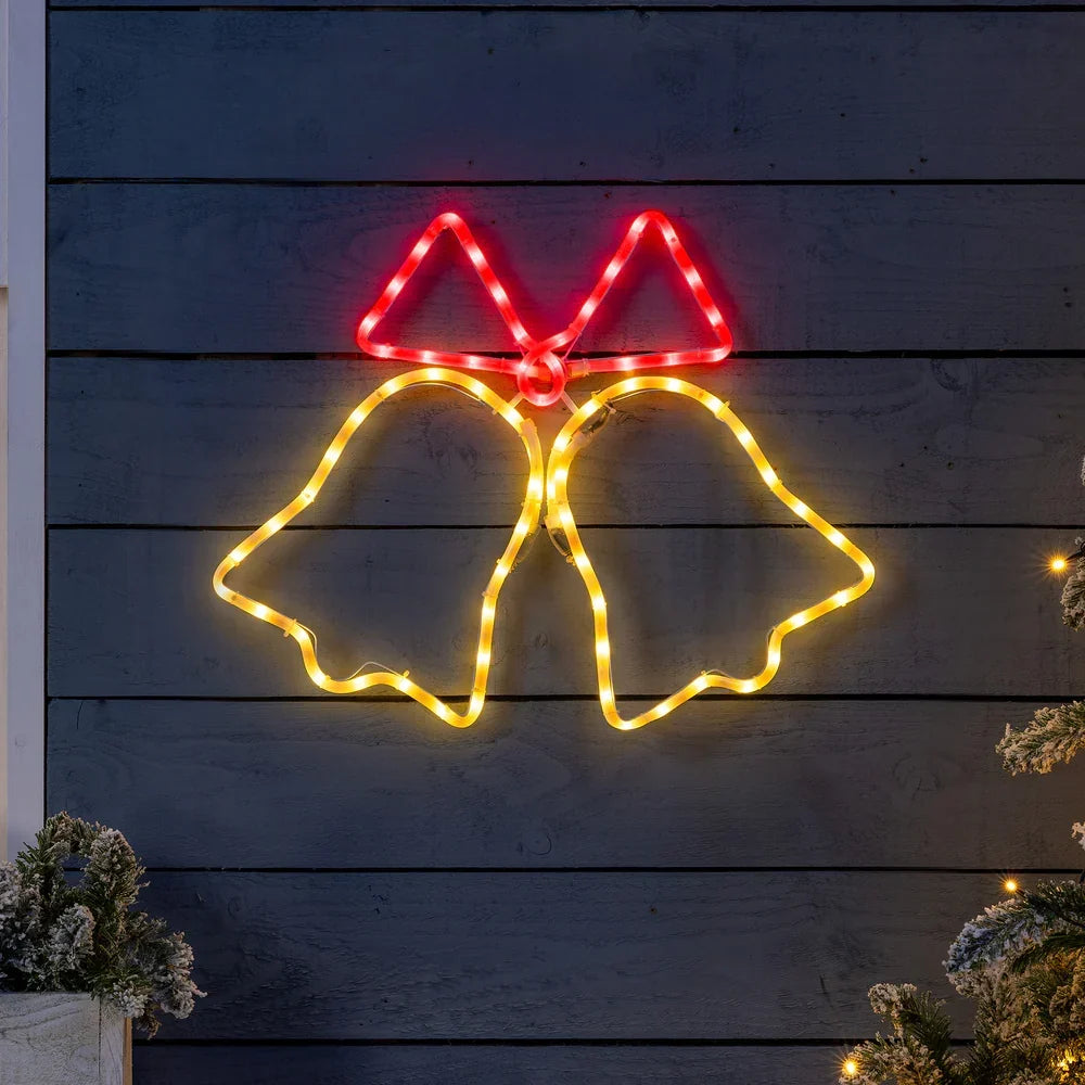 Sinos de Natal animados em LED