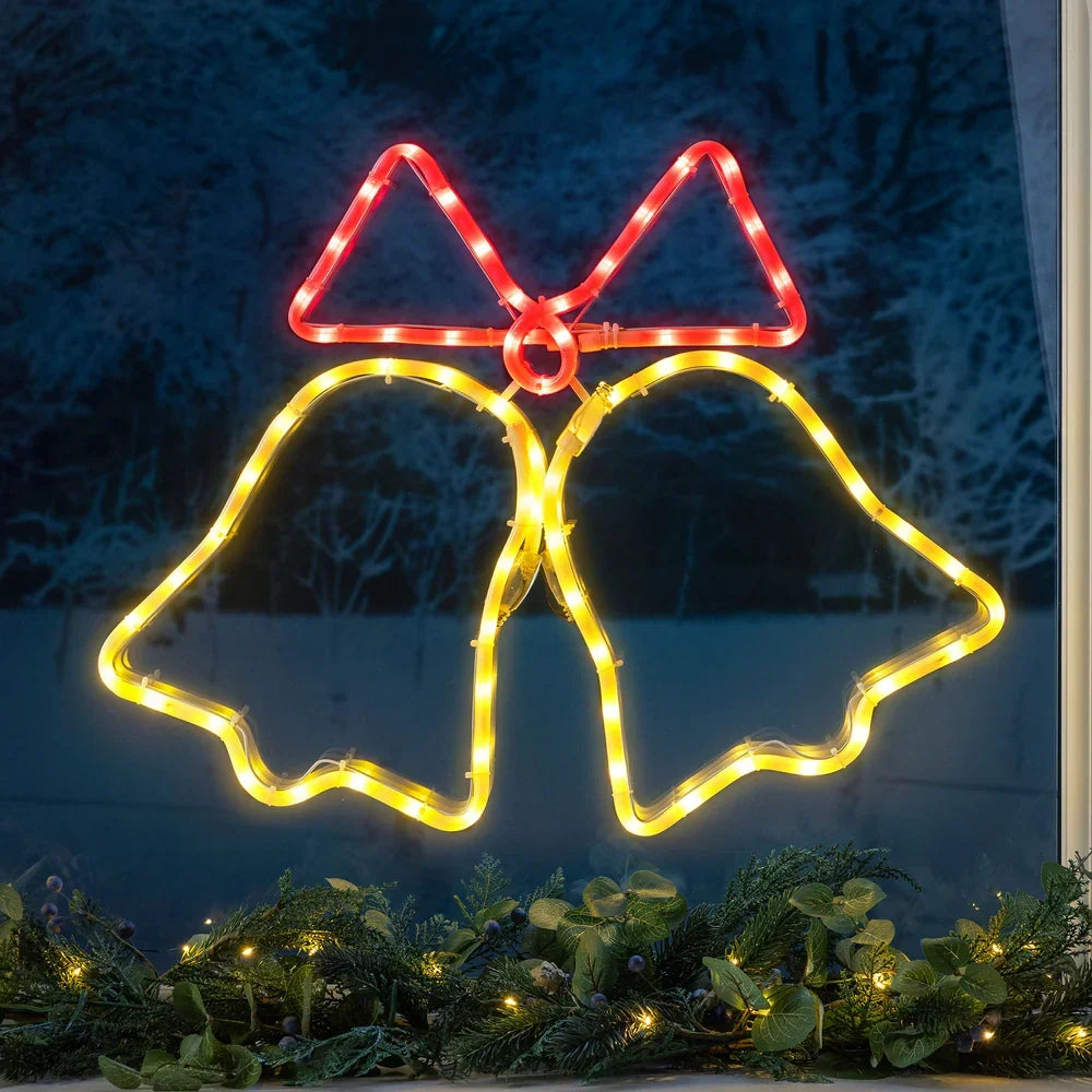 Sinos de Natal animados em LED