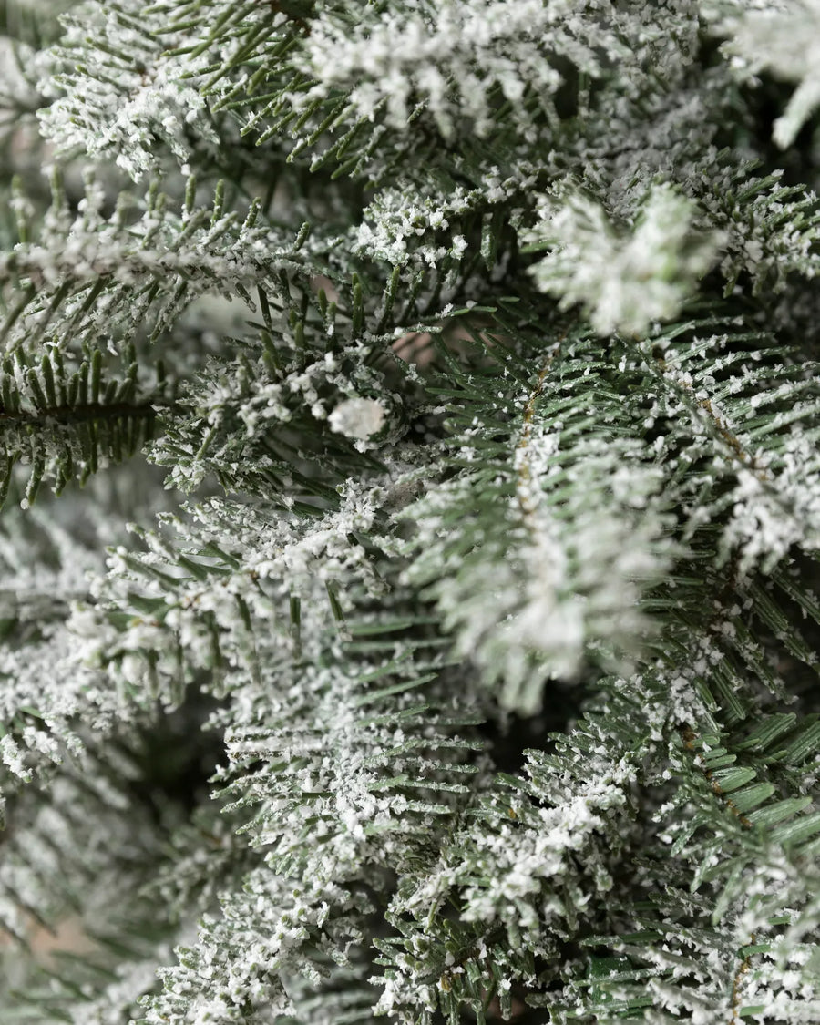 Mini Árvore Nevada Flocada 30 cm com Luzes LED