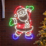 Natal Feliz Papai Noel em LED
