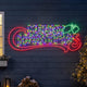 Letreiro de Natal com luzes de corda em LED
