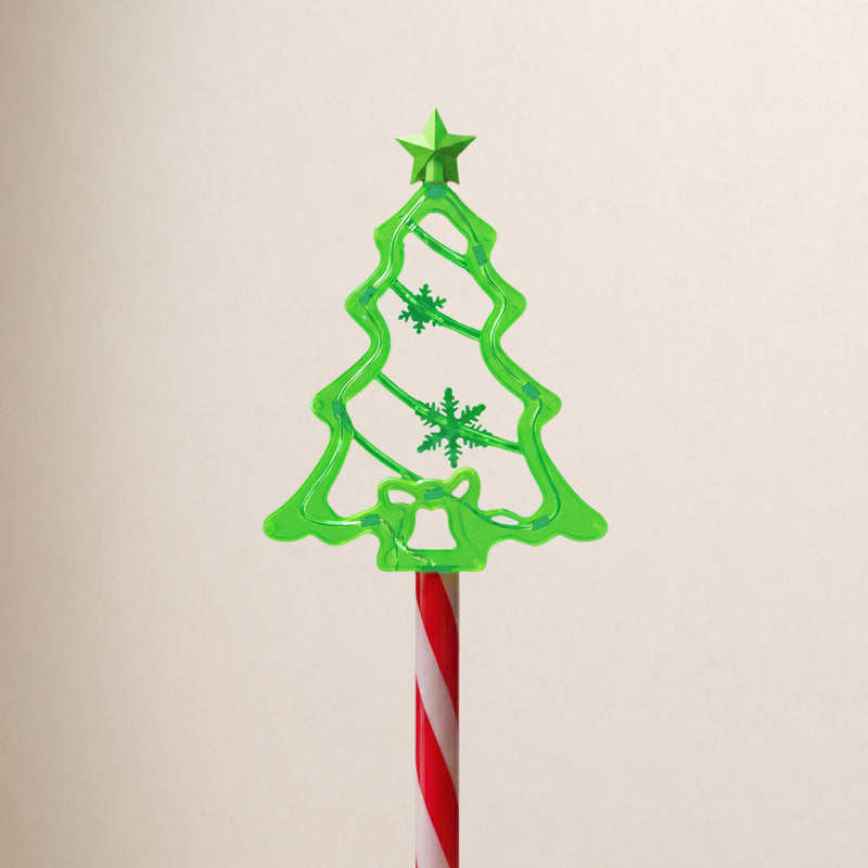 Mini Árvores de Natal Solares com LED – Kit com 10 Peças — imagem 2