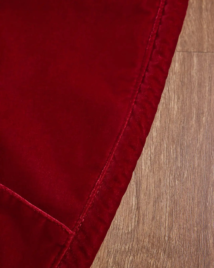 Saia para Árvore de Natal em Veludo Vermelho