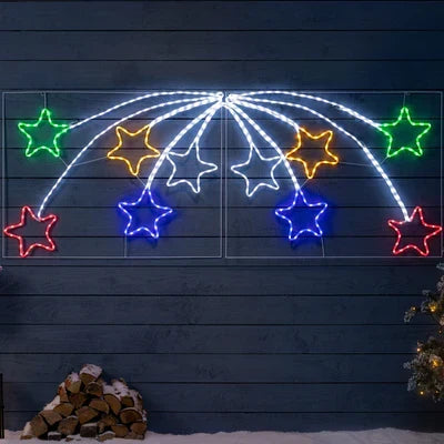 Luz de corda com efeito de estrela cadente emLED