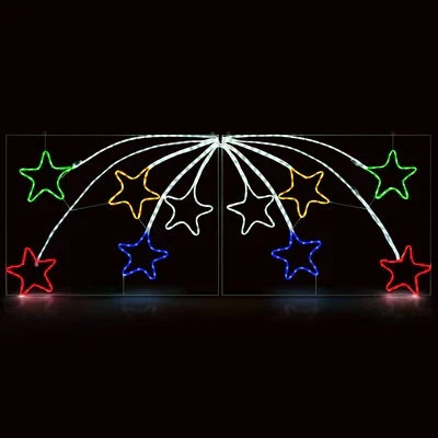 Luz de corda com efeito de estrela cadente emLED