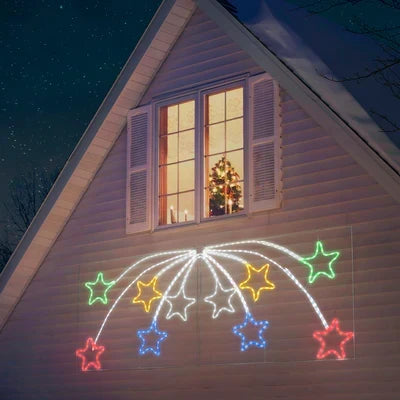 Luz de corda com efeito de estrela cadente emLED