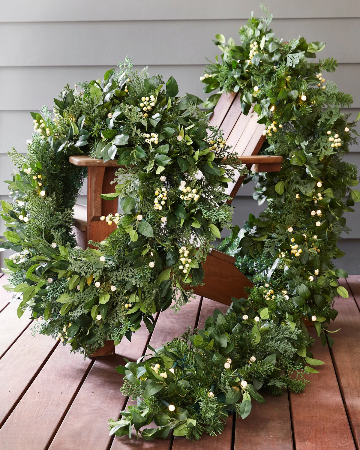 Guirlanda Verde Natural Com LED 90 cm