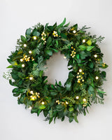 Guirlanda Verde Natural Com LED 90 cm