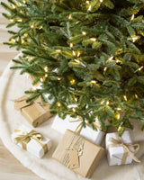 Árvore de Natal Abeto Prateado Europeu — Ambiente decorado