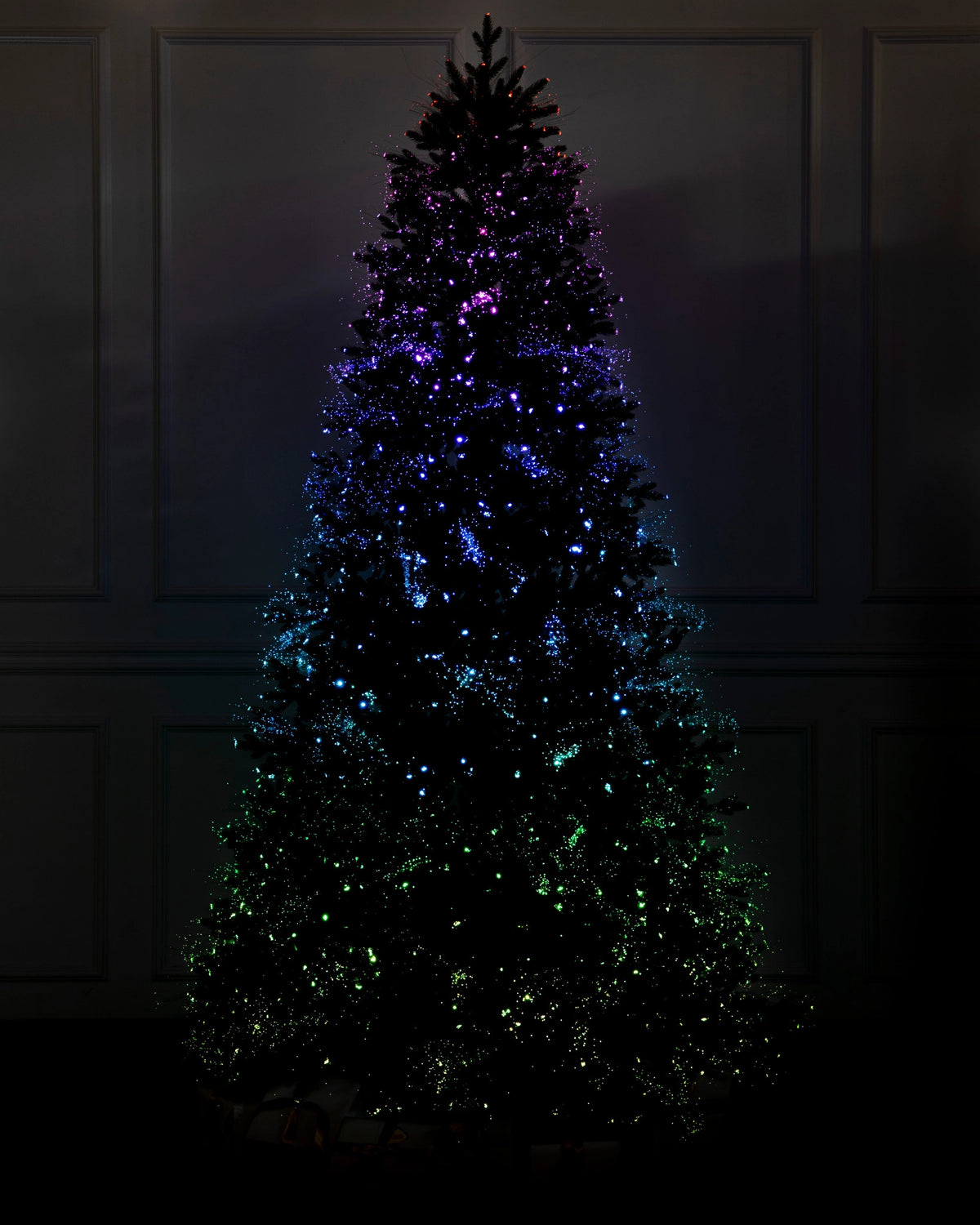 Árvore de Natal Broadway com Fibra Óptica — Ambiente decorado