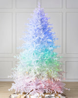 Árvore de Natal Pinheiro Branco Denali — Visão completa