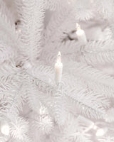 Árvore de Natal Pinheiro Branco Denali — Ambiente decorado