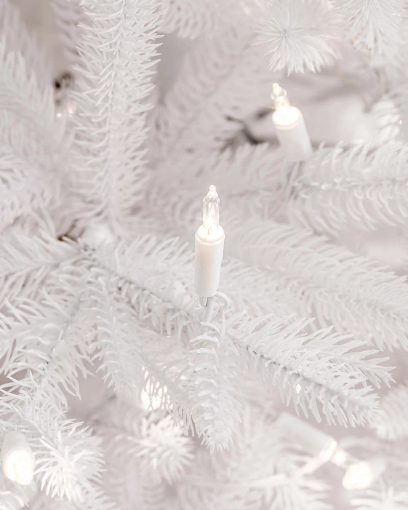 Árvore de Natal Pinheiro Branco Denali — Ambiente decorado