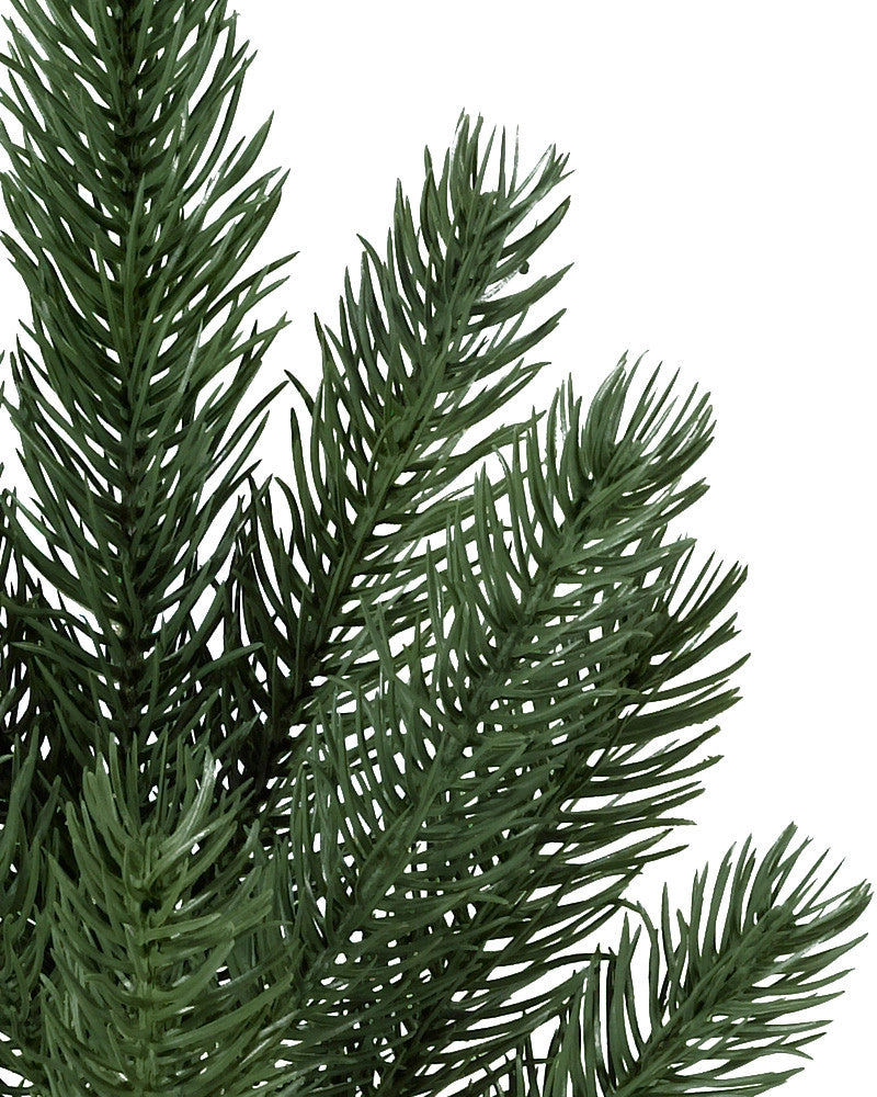 Árvore de Natal Pinheiro Branco de Vermont — Detalhe premium
