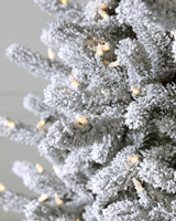 Árvore de Natal Pinheiro Branco de Vermont Nevado — Iluminação